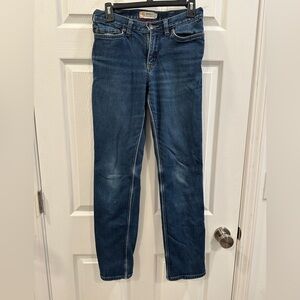 Carhartt women’s flannel lined straight legged jeans size 4 GUC
